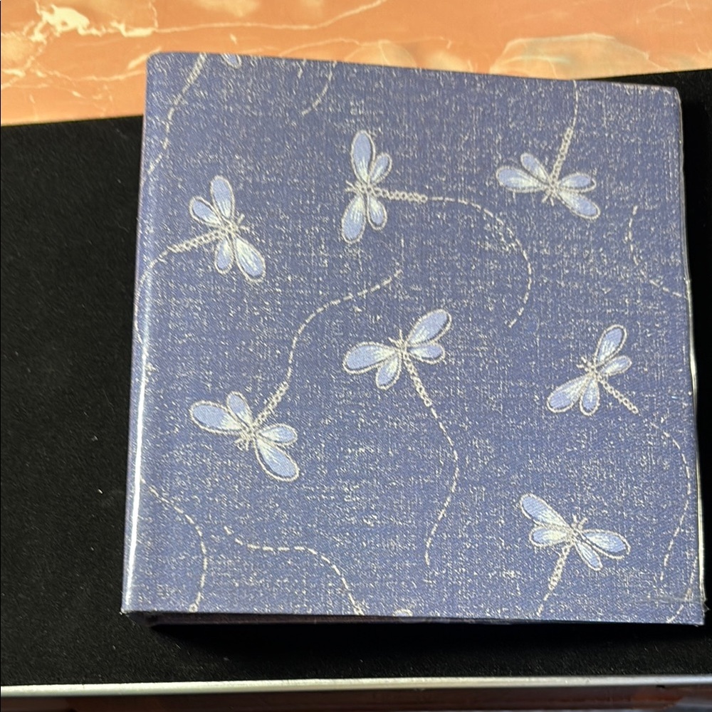 Whimsical Blue and White Dragonfly Art Print Holder